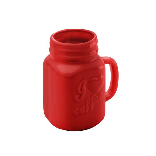 KUBEK CERAMICZNY VERMO CZERWONY 450 ml na Arena.pl