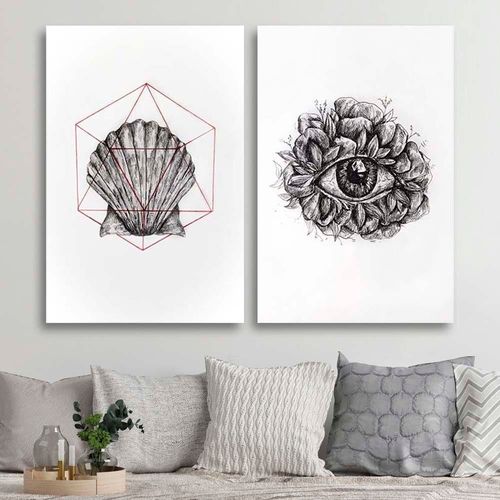 Obraz na płótnie – Canvas, Oko abstrakcja 50x70 na Arena.pl