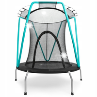 Trampolina Ogrodowa Domowa Dla Dzieci z Siatką Ochronną Bezpieczna Solidna