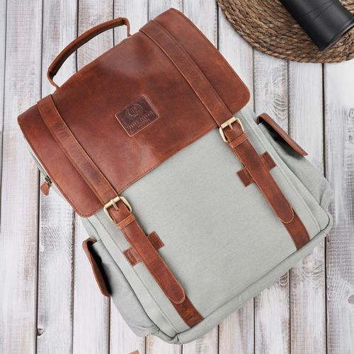 plecak na laptopa męski canvas do pracy miejski weekendowy na Arena.pl