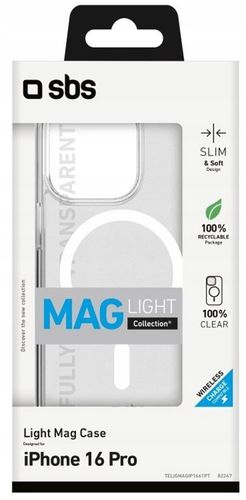 Etui plecki SBS Light Mag Case Przeźroczyste do Apple iPhone 16 Pro na Arena.pl