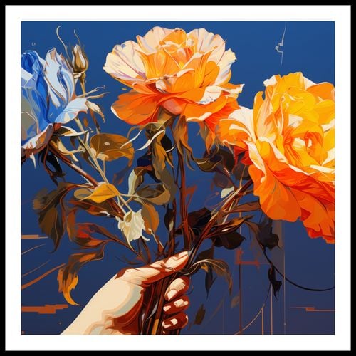 Plakat 90x90cm Żywy Uścisk na Arena.pl