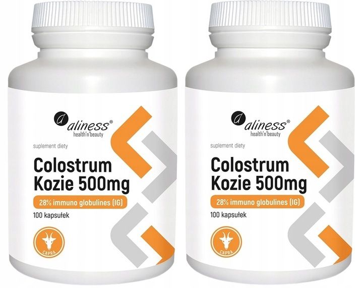 Aliness Kolostrum Kozie SIARA 500 mg Odporność Colostrum Stres Mięśnie zdjęcie 1
