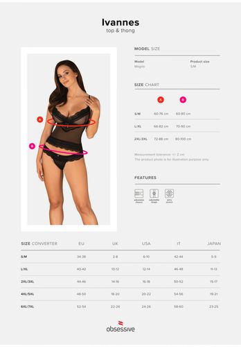 bielizna ivannes komplet 2 częściowy 2xl/3xl na Arena.pl