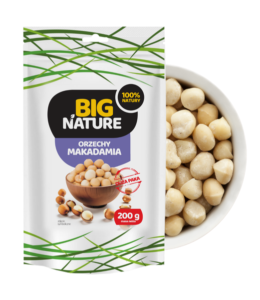 Orzechy Macadamia 200g  - BIG NATURE zdjęcie 1
