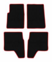 Dywaniki welurowe CARLUX-RED do Hyundai Galloper 1991-2003 czarne