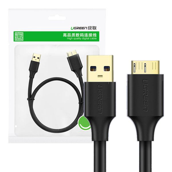 Kabel USB 3.0 - micro USB 3.0 UGREEN  US130 1m (czarny) zdjęcie 1