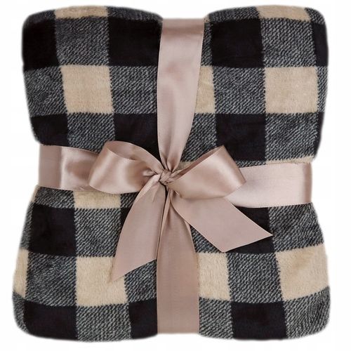 MIĘKKI KOC ŚWIĄTECZNY W KRATĘ NA ŁÓŻKO NARZUTA PLED MIKROFIBRA RÓŻNE WZORY na Arena.pl