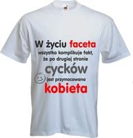 Koszulka MĘSKA PREZENT śmieszne napisy tekst imię