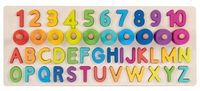 DREWNIANE PUZZLE ALFANUMERYCZNE