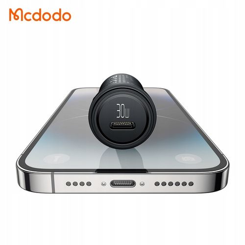 MCDODO SZYBKA ŁADOWARKA SAMOCHODOWA DO TELEFONU USB-C LED + KABEL LIGHTNING na Arena.pl
