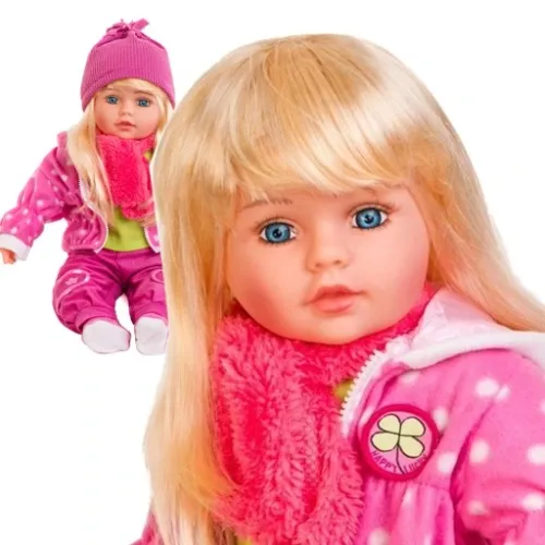 DUŻA LALKA DORIS MÓWI ŚPIEWA PO POLSKU BOBAS 60 cm na Arena.pl