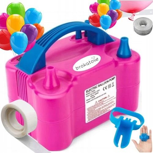 POMPKA ELEKTRYCZNA MOCNA DO BALONÓW 6xGRATIS MOCNA TAŚMA KROPKI na Arena.pl