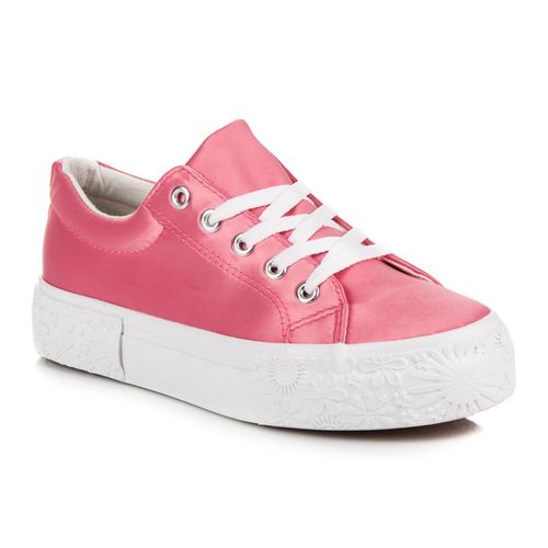 Satynowe Trampki Na Platformie r.36 na Arena.pl