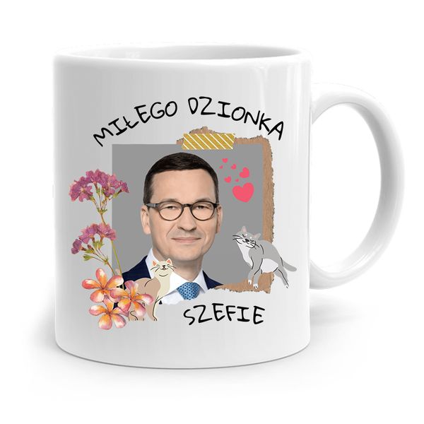 Kubek Politycy Premier Mateusz Morawiecki Pis zdjęcie 1