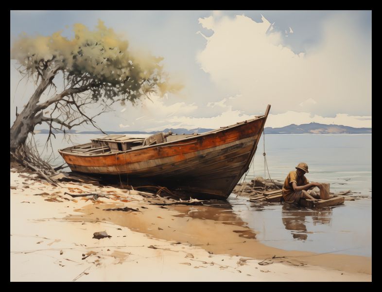 Plakat 40x30cm Spokój Przybrzeża zdjęcie 2