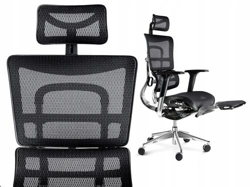 Fotel ergonomiczny Diablo Chairs V-MASTER Czarny na Arena.pl