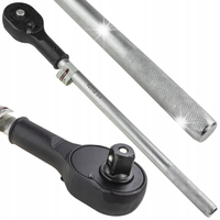 GRZECHOTKA DWUKIERUNKOWA Z RADEŁKOWANIEM 3/4" 24 ZĘBY 510MM STAL CR-V DŁUGA