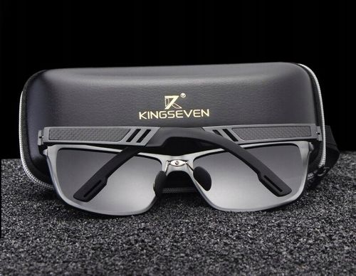 OKULARY PRZECIWSŁONECZNE KINGSEVEN POLARYZACJA nerdy aluminiowe N7180 na Arena.pl