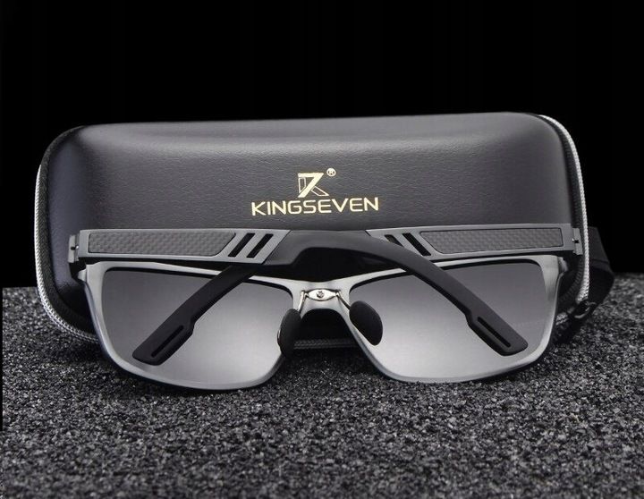 OKULARY PRZECIWSŁONECZNE KINGSEVEN POLARYZACJA nerdy aluminiowe N7180 zdjęcie 8