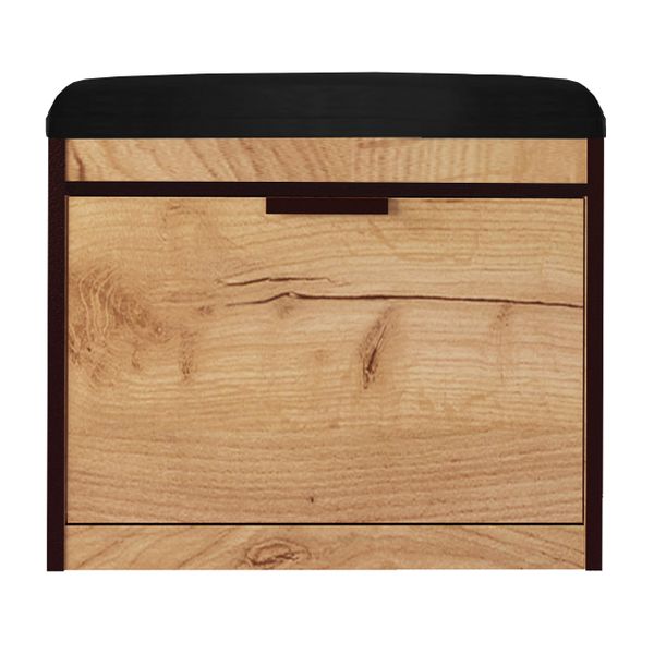 szafka na buty ALASKA 11C dąb złoty z siedziskiem i schowkiem zdjęcie 3