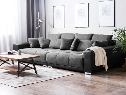 Sofa 4-osobowa ciemnoszara TORPO na Arena.pl