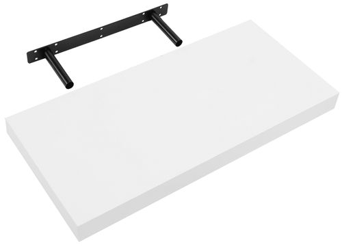 PÓŁKA ŚCIENA WISZĄCA 50 CM MDF BIAŁA SOLIDNA HIT na Arena.pl
