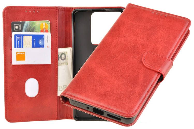 Etui portfel Wallet do Xiaomi Redmi Note 13 5G czerwony zdjęcie 1