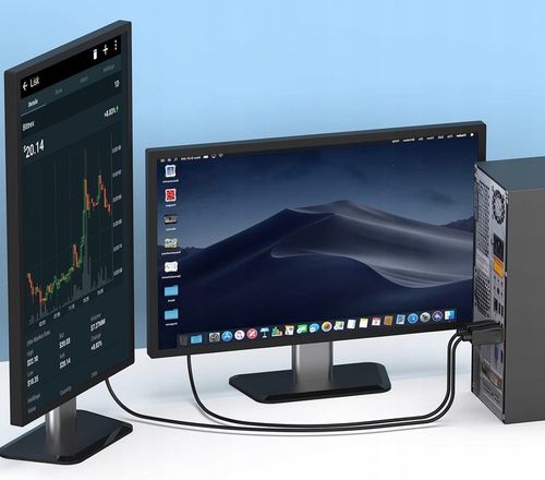 Kabel Przewód Adapter Konwerter DisplayPort DP do DVI 2 m 1080 full HD 2m na Arena.pl