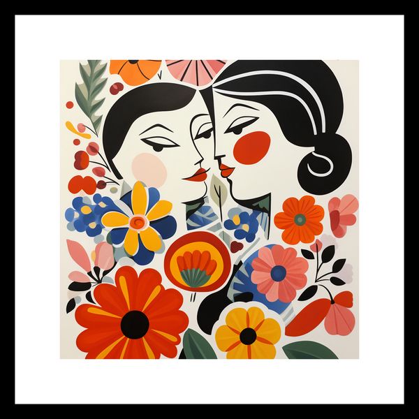 Plakat 20x20cm Kwiatowy Romans zdjęcie 3