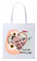 Prezydent Andrzej Duda Torba Eco Biała Shopper Z Nadrukiem Ze Zdjęciem