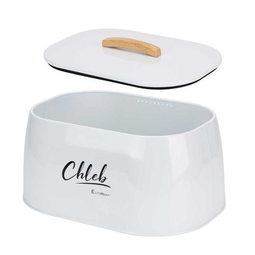chlebak pojemnik stalowy na pieczywo e-6325 biały na Arena.pl