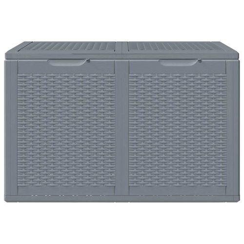 Skrzynia ogrodowa, szara, rattan PP, 180 L na Arena.pl