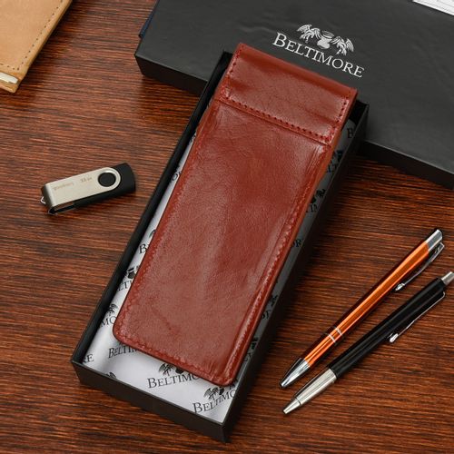 Piórnik Skórzany Etui Na Pióro Brązowe Beltimore J03 na Arena.pl