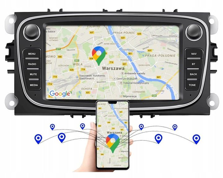 RADIO 7" DO FORD MONDEO FOCUS ANDROID CANBUS zdjęcie 2