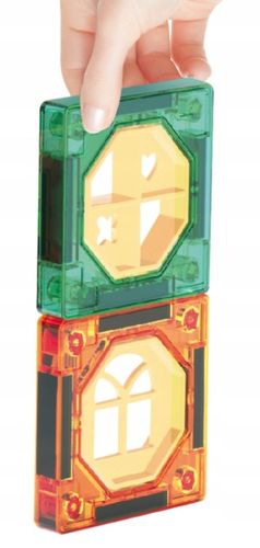 Magnetyczne Klocki Konstrukcyjne DIY 3D Tor Kulkowy Święcący 73 ELEMENTY na Arena.pl