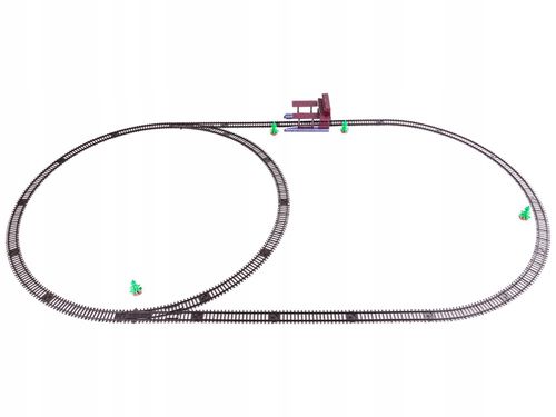 Ogromna Realistyczna Kolejka + 6 Wagonów 6 Drzew 2 Perony Skala 1:87 na Arena.pl