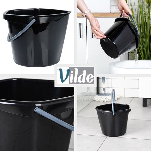 Wiadro plastikowe czarne 5 l na Arena.pl