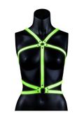 Body Harness - Glow In The Dark - Neon Green/Black - S/M