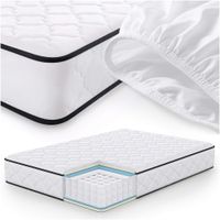 Materac sprężynowy z ochraniaczem 7-strefowy H3 140x200 cm