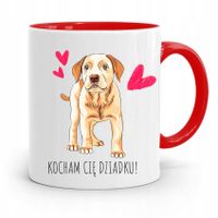 Kubek Czerwony Dla Dziadka Kocham Cię Dziadku Z Nadrukiem Ze Zdjęciem