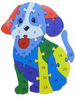 drewniane puzzle piesek  ok24 cm.    (p642z13)