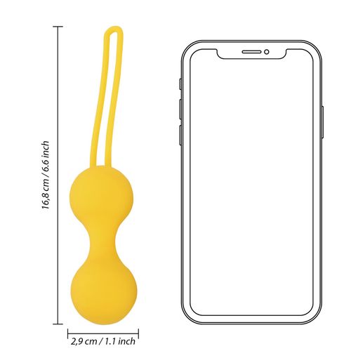 kegel ball exercise set - lemonade yellow na Arena.pl