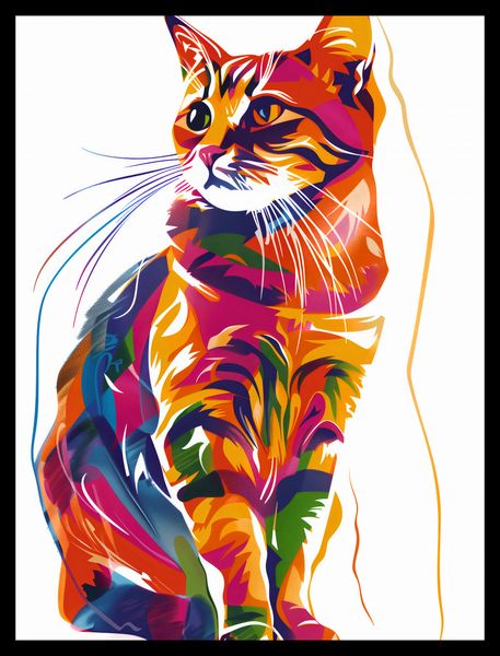 Plakat 30x40cm Nasycony Kot zdjęcie 2