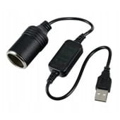 ADAPTER KONWERTER 5V USB GNIAZDO ZAPALNICZKI 12V PRZEJŚCIÓWKA