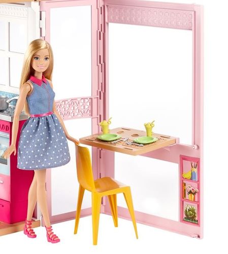 Mattel Barbie Domek + lalka na Arena.pl