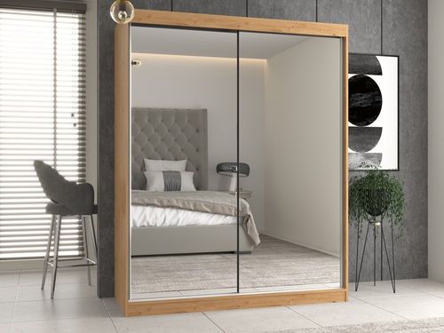 SZAFA IGA 160 Z 2 LUSTRAMI - DĄB ARTISAN na Arena.pl