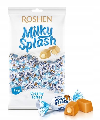 Milky splash - cukierki toffi 1kg Roshen na Arena.pl