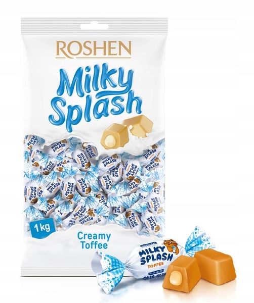 Milky splash - cukierki toffi 1kg Roshen zdjęcie 1