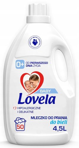 Lovela Zestaw Baby Mleczko hipoalergiczne do prania bieli i koloru 2x 4,5 L na Arena.pl